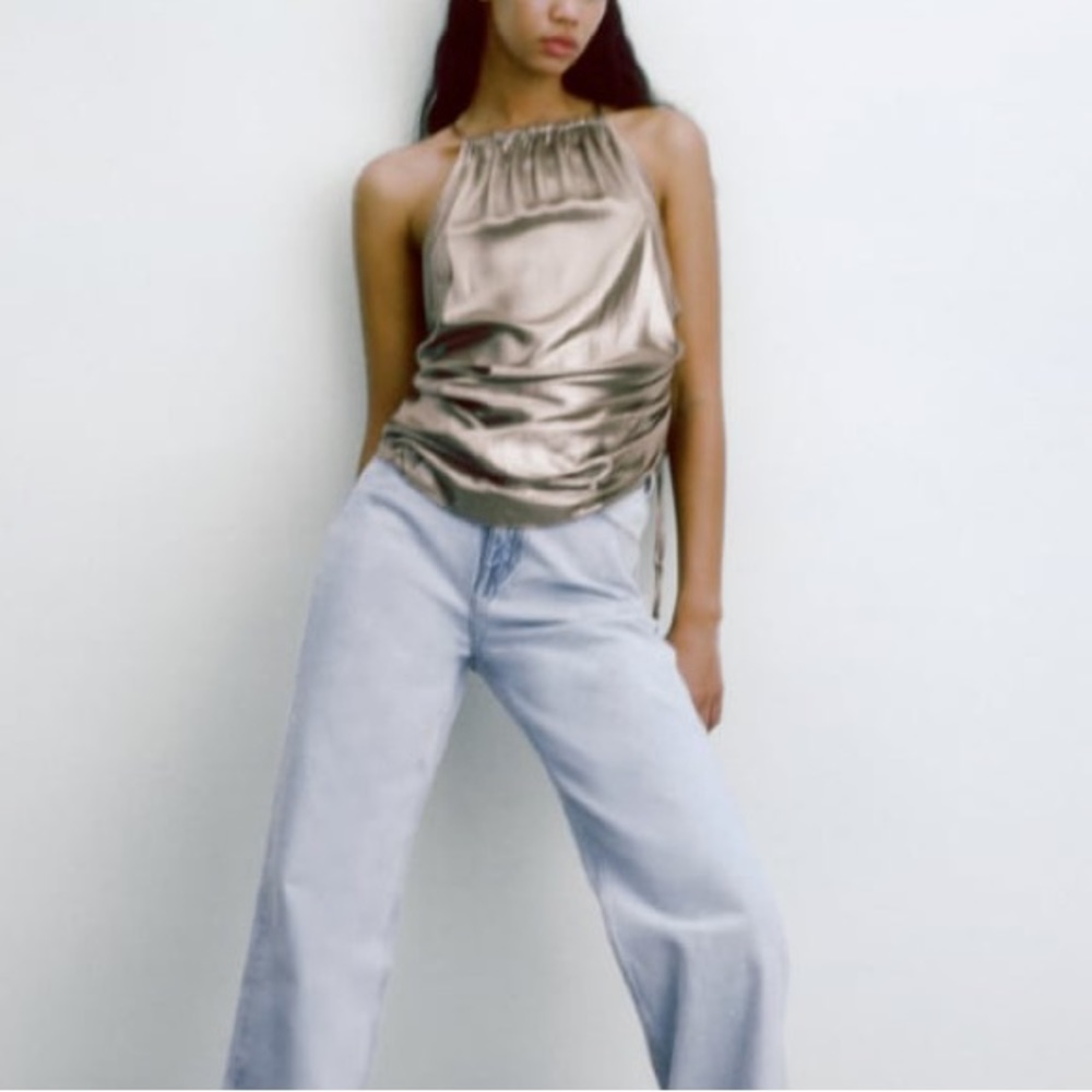 ZARA SILVER CAMISOLE